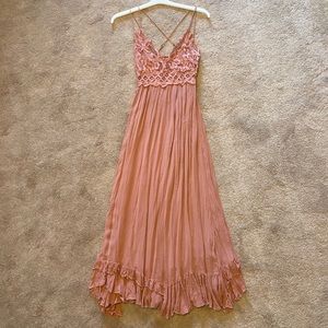 Free People Flowy Cross-Strap Dress